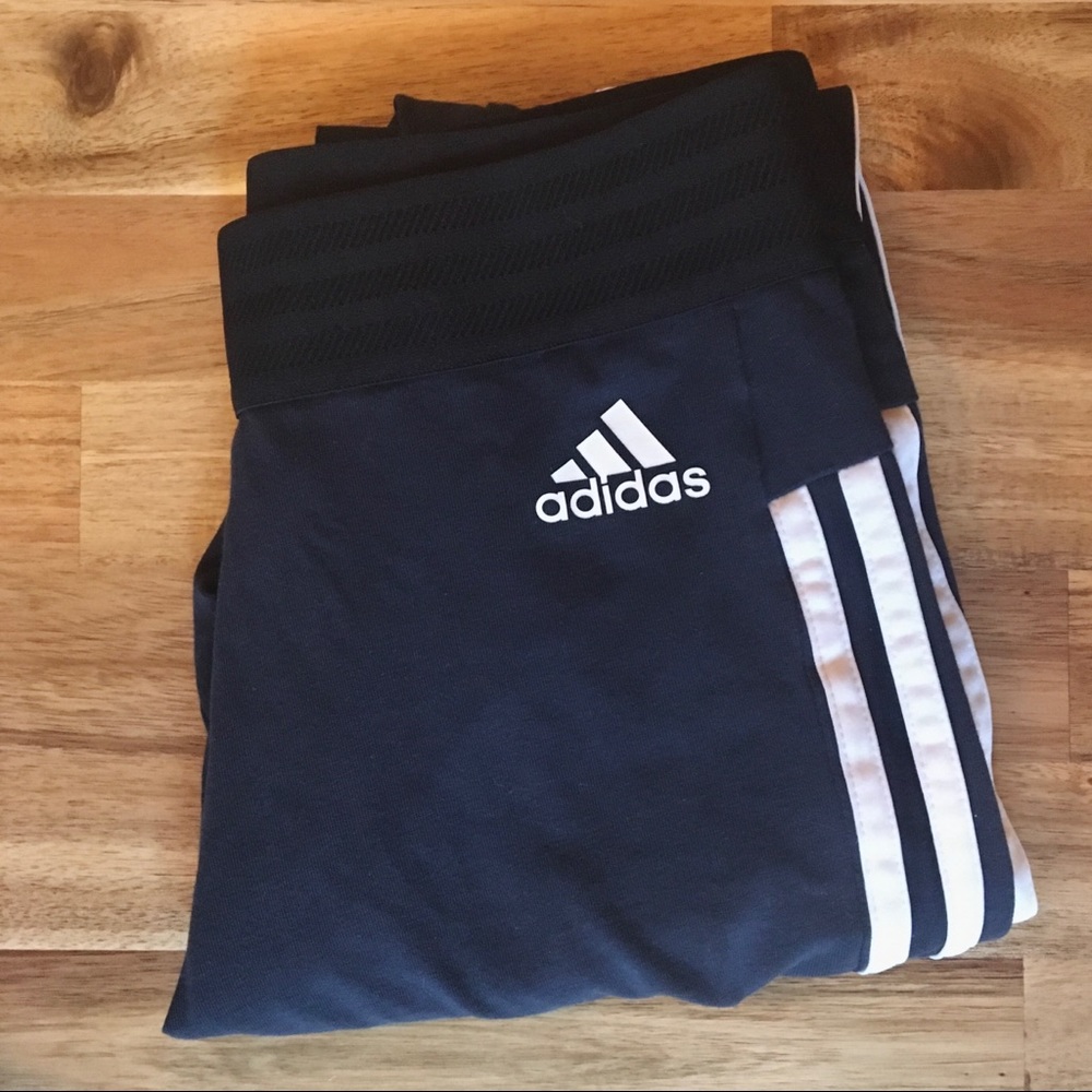 Adidas three stripe leggings